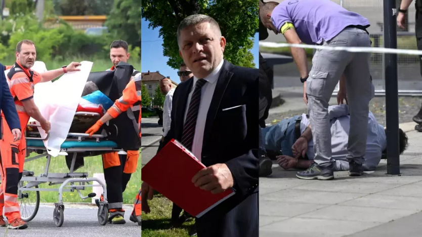 Atentati ndaj kryeministrit të Sllovakisë trondit Europën  Robert Fico po lufton për jetën pasi u qëllua nga shkrimtari  VIDEO 