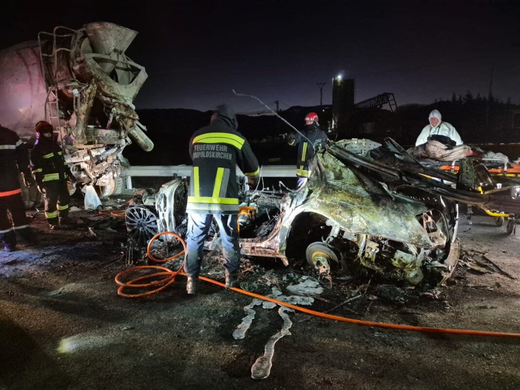 Aksidenti tragjik në Fushë Prezë  ku 4 të rinj u dogjën brenda automjetit  shoferi i betonieres që u largua nga vendngjarja dyshohet se nuk kishte patentë